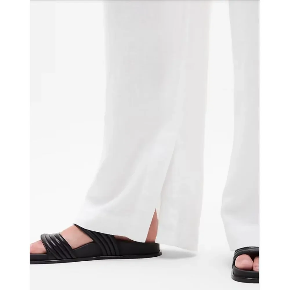 Athleta Retreat Linen Wide Leg Pant NWOT PLUS Sz. 22W‎ Calla Lilly Ivory Beach